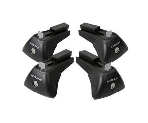 KIT ΑΚΡΑ (ΠΟΔΙΑ) RAIL-X ΓΙΑ ΣΙΔΕΡΕΝΙΕΣ ΜΠΑΡΕΣ QUADRA NORDRIVE ME FLUSH RAILING ME ΚΛΕΙΔΙ - 4 TEM.