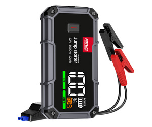 Amio - Φορητός Εκκινητής Μπαταρίας (Jump Starter), Powerbank και Φακός LED τάση λειτουργίας 12V με χωρητικότητα 12Ah και ρεύμα εκκίνησης 500A (στιγμιαία μέγιστη ισχύς 1000A) σειρά Pro για Επιβατικά Αυτοκίνητα - 1 τεμ. (04676/AM)