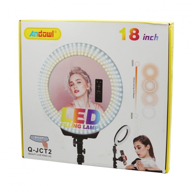 LED RING LIGHT 18'' ANDOWL Q-JCT2