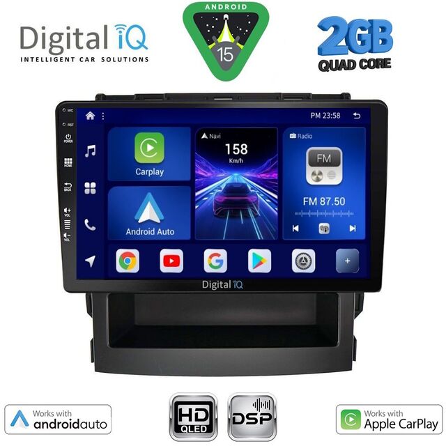 DIGITAL IQ BXC 3664_CPAA (9inc) MULTIMEDIA TABLET for SUBARU FORESTER – IMPREZA mod. 2019-2025