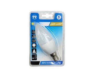 ΛΑΜΠΑ LED 6W ΘΕΡΜΟ ΦΩΣ C37-6W-Y