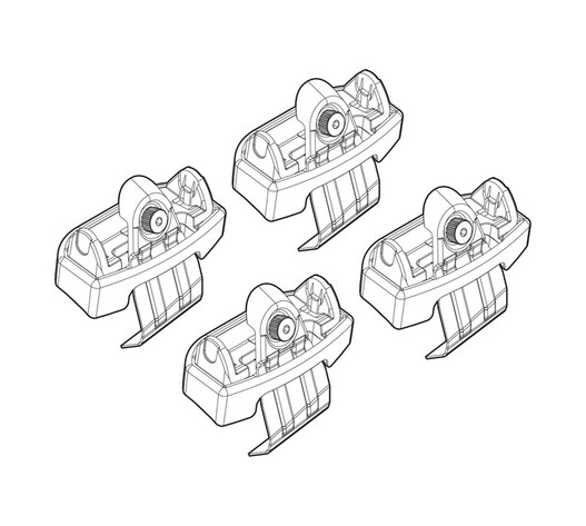 ΑΚΡΑ ΓΙΑ ΜΠΑΡΕΣ NORDRIVE ΓΙΑ FIAT 500X 11/14+ KIT
