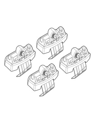 ΑΚΡΑ ΓΙΑ ΜΠΑΡΕΣ NORDRIVE ΓΙΑ FIAT 500X 11/14+ KIT