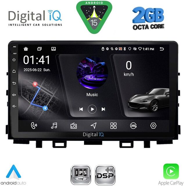 DIGITAL IQ RSF 4316_CPA (9inc) MULTIMEDIA TABLET for KIA RIO mod. 2018-2026 – STONIC mod. 2017-2026