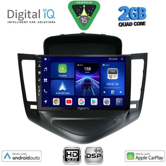 DIGITAL IQ BXC 3076A_CPAA (9inc) MULTIMEDIA TABLET for CHEVROLET CRUZE mod. 2008-2012