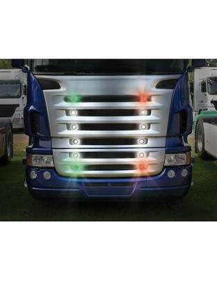 Φώτα Ογκου Φορτηγού 24V 1 Led 2τεμ Πορτοκαλί S-11
