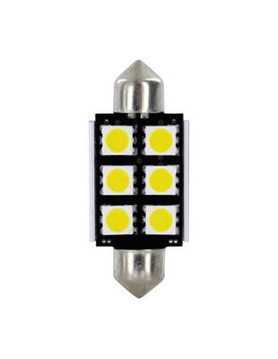 Λαμπάκια Πλαφονιέρας 24-30V SV8,5-8 15x39mm 108lm HYPER-LED18 (Διπλής Πολικότητας) BLISTER 2τεμ