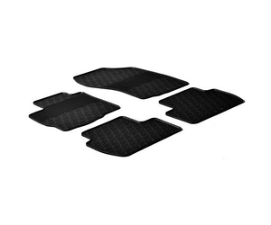 LAMPA - ΠΑΤΑΚΙΑ ΑΥΤΟΚΙΝΗΤΟΥ ΑΠΟ ΛΑΣΤΙΧΟ ΓΙΑ CITROEN C-CROSSER 06/2007-01/2013 / MITSUBISHI OUTLANDER 02/2007-02/2010 / PEUGEOT 4007 07/2008-12/2012 ΣΕ ΜΑΥΡΟ ΧΡΩΜΑ ME ΚΟΥΜΠΩΜΑΤΑ - 4 ΤΕΜ.