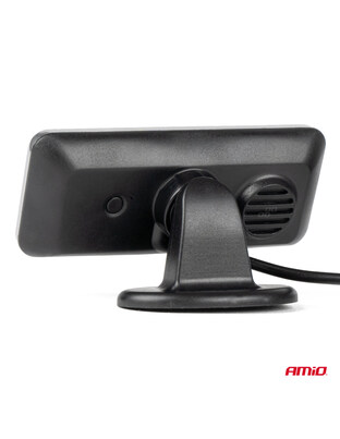 Amio - ΣΥΣΤΗΜΑ ΠΑΡΚΑΡΙΣΜΑΤΟΣ 12V ΜΕ 8 ΑΙΣΘΗΤΗΡΕΣ ΣΕ MAYΡΟ ΧΡΩΜΑ ΕΣΩΤΕΡΙΚΗΣ ΤΟΠΟΘΕΤΗΣΗΣ 16,5mm ΜΕ BUZZER (ΗΧΟ) ΚΑΙ ΟΘΟΝΗ LED 3D - 1 τεμ. (03196/AM)
