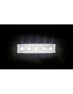ΦΩΣ ΟΓΚΟΥ 12/24V 5xSMD LED ΛΕΥΚΟ ΔΙΑΦΑΝΟ 96x20mm ΜΕ ΕΓΚΡΙΣΗ ΤΥΠΟΥ R7/R10  LAMPA - 1 TEM.