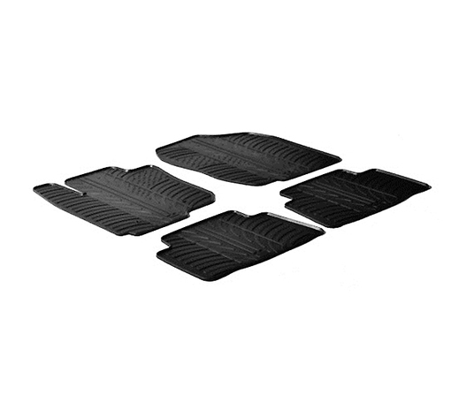 LAMPA - ΠΑΤΑΚΙΑ ΑΥΤΟΚΙΝΗΤΟΥ ΑΠΟ ΛΑΣΤΙΧΟ ΓΙΑ TOYOTA RAV4 02/2006-2013 ΣΕ ΜΑΥΡΟ ΧΡΩΜΑ ME ΚΟΥΜΠΩΜΑΤΑ - 4 ΤΕΜ.