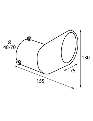 ΑΚΡΟ ΕΞΑΤΜΙΣΗΣ TS-29 Φ48-70