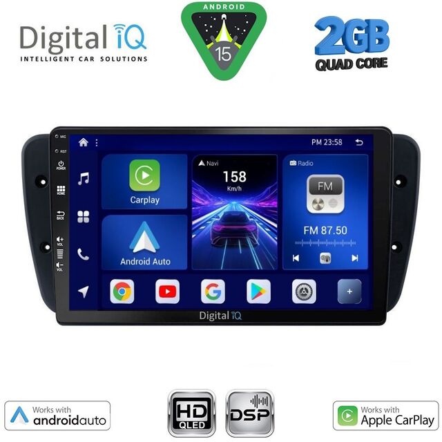 DIGITAL IQ BXC 3571_CPAA (9inc) MULTIMEDIA TABLET for SEAT IBIZA mod. 2008-2015