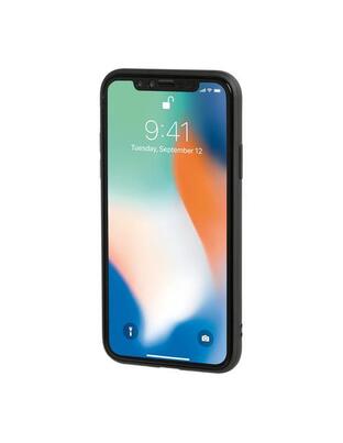 APPLE iPHONE X ΘΗΚΗ ΚΙΝΗΤΟΥ DUO POCKET ΜΑΥΡΟ-ΚΟΚΚΙΝΟ ΜΑΓΝΗΤΙΚΗ SILVER LINE