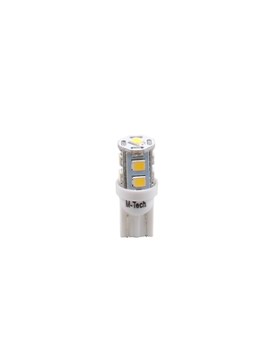 T10 W5W 24V W1,2x9,5d LED 9xSMD3528 ΛΕΥΚΟ ΔΙΑΘΛΑΣΗ (ΚΑΡΦΩΤΟ ΑΚΑΛΥΚΟ) HEAVY DUTY BLISTER 2ΤΕΜ. M-TECH