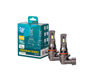 M-Tech - Λάμπες LED HB3 τύπου Premium Smart Next Generation Series με Canbus και CSP3570, τάση λειτουργίας 12V, ισχύ έως 35W, φωτεινότητα έως 5000lm και χρώμα 6000K, για φανάρια με προτζέκτορα - 2 τεμ. (LSPSNG5/MT)