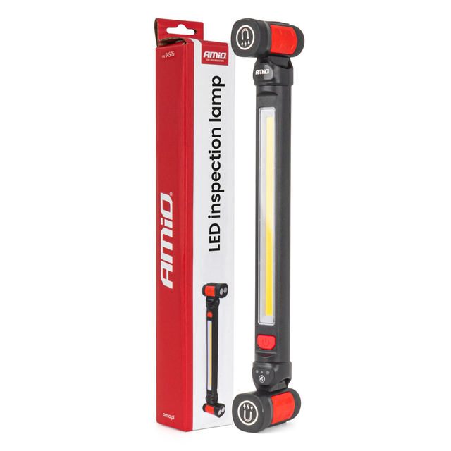 Amio – Φακός Εργασίας LED COB 10W USB-C 4400mAh με Διπλό Γάντζο & Μαγνήτη για Ισχυρό Φωτισμό & Μέγιστη Ευελιξία – 1 Τεμ. (04505/AM)
