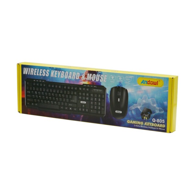 ΑΣΥΡΜΑΤΟ ΣΕΤ ΠΛΗΚΤΡΟΛΟΓΙΟ & ΠΟΝΤΙΚΙ ANDOWL Q-805