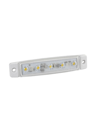ΦΩΣ ΟΓΚΟΥ 12/24V 5xSMD LED ΛΕΥΚΟ ΔΙΑΦΑΝΟ 96x20mm ΜΕ ΕΓΚΡΙΣΗ ΤΥΠΟΥ R7/R10  LAMPA - 1 TEM.