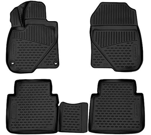ΠΑΤΑΚΙΑ ΣΕ ΣΚΑΦΗ TPE ΛΑΣΤΙΧΟ ΓΙΑ MITSUBISHI OUTLANDER 5D 2012+  ΣΕ ΜΑΥΡΟ ΧΡΩΜΑ NOVLINE - 4 ΤΕΜ.