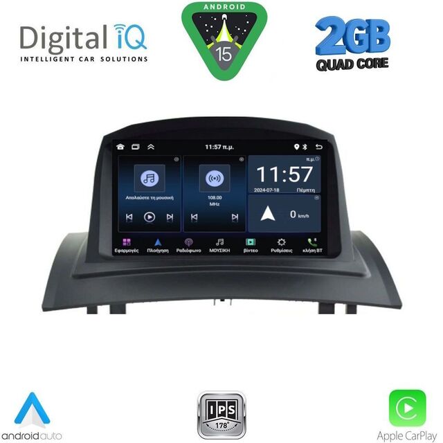 DIGITAL IQ MSD 082_CPA (7" DECK) MULTIMEDIA SYSTEM for RENAULT MEGANE II mod. 2002-2008