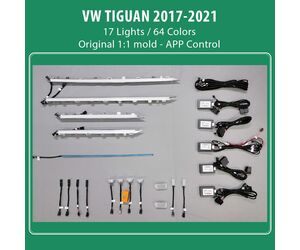 DIQ AMBIENT VW TIGUAN II (Digital iQ Ambient Light for VW Tiguan mod. 2017-2021 with 17 Lights)