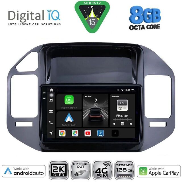 DIGITAL IQ BXK 20444BL_CPAA (9inc) MULTIMEDIA TABLET for MITSUBISHI PAJERO mod. 1999-2006