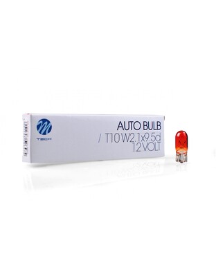 T10 WY5W 12V 5W W2,1x9,5d ΠΟΡΤΟΚΑΛΙ (ΚΑΡΦΩΤΟ ΑΚΑΛΥΚΟ) STANDARD ΑΛΟΓΟΝΟΥ ΚΟΥΤΙ 10ΤΕΜ. M-TECH