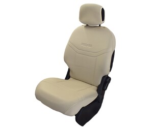 ΗΜΙΚΑΛΥΜΜΑΤΑ ΚΑΘΙΣΜΑΤΩΝ BUCKET RECARO ΜΠΕΖ ΜΕ ΥΠΟΔΟΧΗ ΠΡΟΣΚΕΦΑΛΟΥ ΜΕ VELCRO ΚΑΙ ΠΡΟΣΚΕΦΑΛΑ (2 ΤΕΜ.)