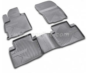 ΠΑΤΑΚΙΑ ΣΕ ΣΚΑΦΗ TPE ΛΑΣΤΙΧΟ ΓΙΑ CITROEN C-CROSSER 5D 2008-2014  ΣΕ ΜΑΥΡΟ ΧΡΩΜΑ NOVLINE - 4 ΤΕΜ.