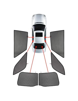 CarShades - ΚΟΥΡΤΙΝΑΚΙΑ  CAR SHADES ΓΙΑ TOYOTA COROLLA ESTATE 2020+ - 6 ΤΕΜ. (PVC.TOY-CORO-E-D)