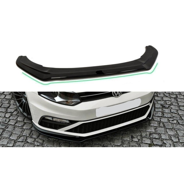 Lip spoiler πλαστικό μαύρο γυαλιστερό - Vw polo 2009-2017