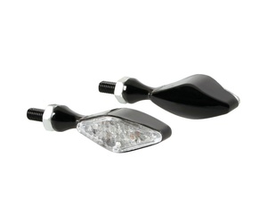 ΦΛΑΣ ΜΗΧΑΝΗΣ STORM 12V LED (70x20 mm) ΜΑΥΡΟ -2 ΤΕΜ.