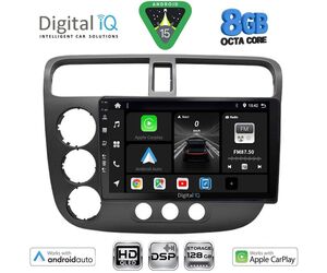 DIGITAL IQ BXF 7187_CPAA (9inc) MULTIMEDIA TABLET for HONDA CIVIC 4D mod. 2001-2006