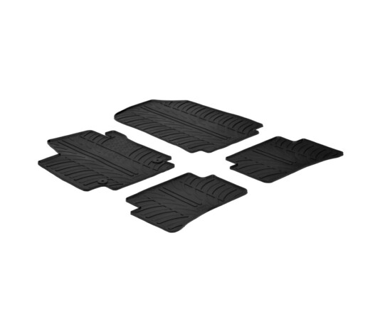LAMPA - ΠΑΤΑΚΙΑ ΑΥΤΟΚΙΝΗΤΟΥ ΑΠΟ ΛΑΣΤΙΧΟ ΓΙΑ RENAULT CAPTUR 05/2013-11/2019 / CLIO IV 5D 10/2012-07/2019 / CLIO IV GENERATION 08/2019-03/2020 / CLIO IV SPORTER 04/2013-03/2020 ΣΕ ΜΑΥΡΟ ΧΡΩΜΑ ME ΚΟΥΜΠΩΜΑΤΑ - 4 ΤΕΜ.