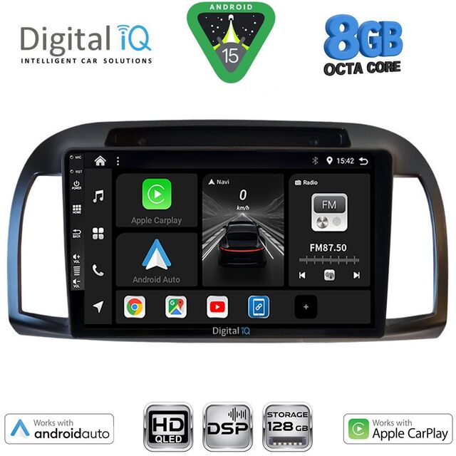 DIGITAL IQ BXF 7457BL_CPAA (9inc) MULTIMEDIA TABLET for NISSAN MICRA K12 mod. 2002-2010 (BLACK)