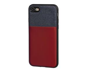 APPLE iPHONE 7 ΚΑΙ 8 ΘΗΚΗ ΚΙΝΗΤΟΥ DUO POCKET ΜΠΛΕ-ΜΠΟΡΝΤΩ ΜΑΓΝΗΤΙΚΗ SILVER LINE