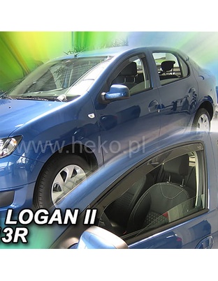 ΑΝΕΜΟΘΡΑΥΣΤΕΣ ΓΙΑ DACIA LOGAN 2 / SANDERO 2 / STEPWAY 4D 2013-2020 ΖΕΥΓΑΡΙ ΑΠΟ ΕΥΚΑΜΠΤΟ ΦΙΜΕ ΠΛΑΣΤΙΚΟ HEKO - 2 ΤΕΜ.