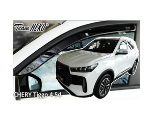 Heko - Ανεμοθραύστες για Chery Tiggo 4 2024 > 5πορτο / SUV Ζευγάρι Αυτοκινήτου Από Εύκαμπτο Φιμέ Πλαστικό - 2 τεμ. (ΑΝΕΜ.25412)