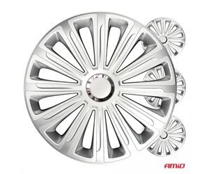 Amio – Τάσια Τροχών 14" Trend RC Ασημί για Αναβάθμιση Εμφάνισης & Καθημερινή Χρήση – Σετ 4 Τεμ. (6896/AM)