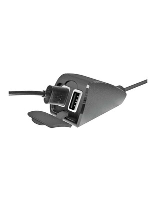 ΦΟΡΤΙΣΤΗΣ USB ΔΙΠΛΟΣ TREK 12/24V 5400mA ΜΕ ΒΑΣΗ ΣΤΗΡΙΞΗΣ ΤΙΜΟΝΙΟΥ 21-32mm ΚΑΙ ΚΑΛΩΔΙΟ 150cm ΑΔΙΑΒΡΟΧΟΣ