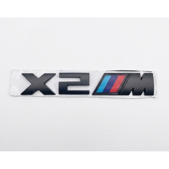 Αυτοκόλλητο μεταλλικό μαύρο 15.5x2.7cm - Bmw X2 M