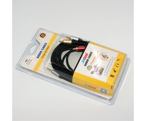 ΚΑΛΩΔΙΟ ΗΧΟΥ ΣΤΕΡΕΟ 3m AUX ΣΕ 3RCA ANDOWL QY-AV105