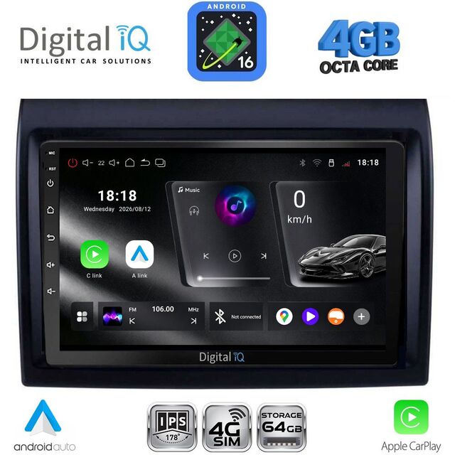 DIGITAL IQ RTG 6140_CPA (9inc) MULTIMEDIA TABLET for FIAT DUCATO mod. 2006-2011
