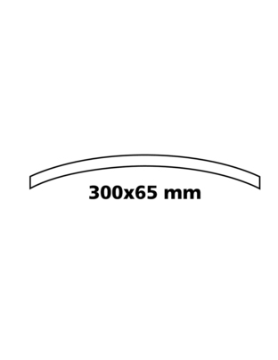 ΚΑΘΡΕΠΤΗΣ ΕΣΩΤΕΡΙΚΟΣ ΚΥΡΤΟΣ ΠΙΑΣΤΟΣ CONVEX 300 Χ 65 mm (ΓΙΑ ΚΑΘΡΕΠΤΕΣ ΥΨΟΥΣ 53-80 mm)