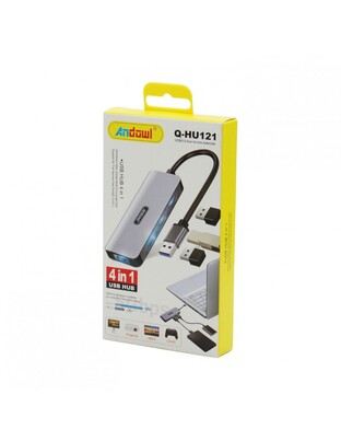 USB HUB 4ΣΕ1 ANDOWL Q-HU121
