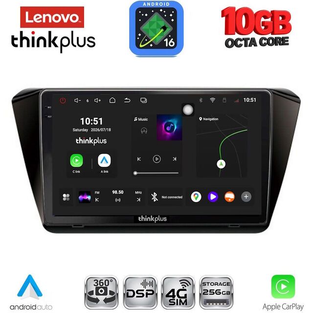 LENOVO LTM 11605_CPA (10inc) MULTIMEDIA TABLET for SKODA SUPERB mod. 2015-2023