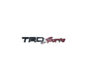 Αυτοκόλλητο 3D Μεταλλικό μαύρο/κόκκινο - TRD Sports