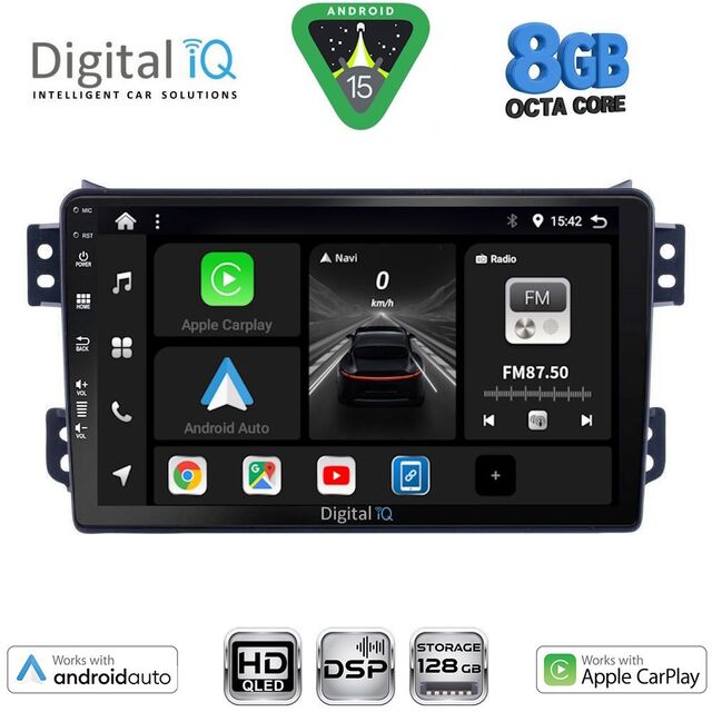DIGITAL IQ BXF 18682_CPAA (9inc) MULTIMEDIA TABLET for OPEL AGILA - SUZUKI SPLASH mod. 2008-2018