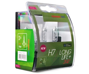 H7 24V 70W PX26d POWERTEC LONG LIFE ΑΛΟΓΟΝΟΥ BLISTER 2ΤΕΜ. M-TECH